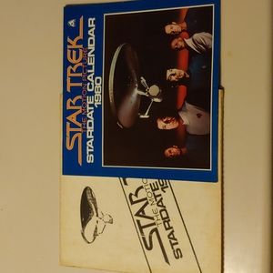 Vtg Star Trek 1980 Calendar w/ Original Packaging (=2036)